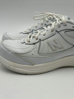 New Balance WW577WT White Walking Shoes Womens Size 8 Wide